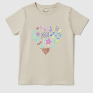 Girls heart t shirt